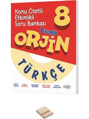  Fenomen Yayıncılık 8. Sınıf Orjin Konu Özetli Etkinlikli Türkçe Soru Bankası ve Telefon Standı