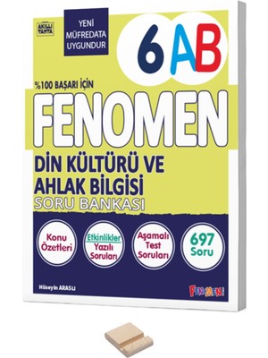  Fenomen Yayıncılık 6. Sınıf Din Kültürü (A-B) Soru Bankası ve Telefon Standı