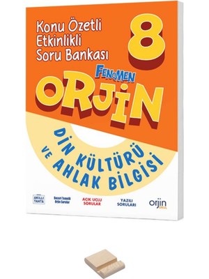  Fenomen Yayıncılık 8. Sınıf Orjin Konu Özetli Etkinlikli Din Kültürü Soru Bankası ve Telefon Standı