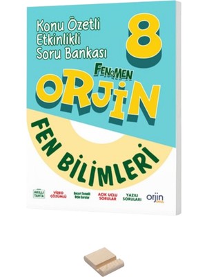 Fenomen Yayıncılık Lgs 8. Sınıf Orjin Konu Özetli Etkinlikli Fen Bilimleri Soru Bankası ve Telefon Standı