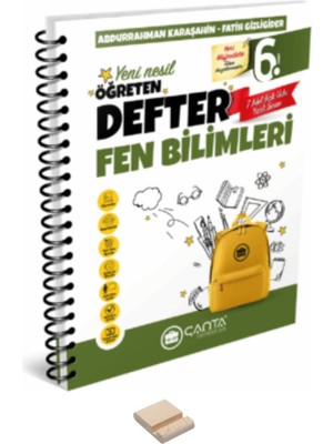 Çanta Yayınları 6. Sınıf Fen Bilimleri Öğreten Defter ve Telefon Standı