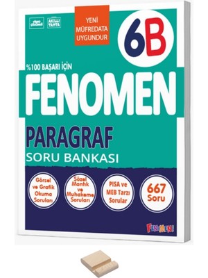  Fenomen Yayıncılık 6. Sınıf Paragraf (B) Soru Bankası ve Telefon Standı