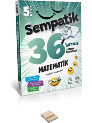 Ünlüler Karması 5. Sınıf Matematik Sempatik 36 Haftalık Kazanım Denemeleri ve Telefon Standı