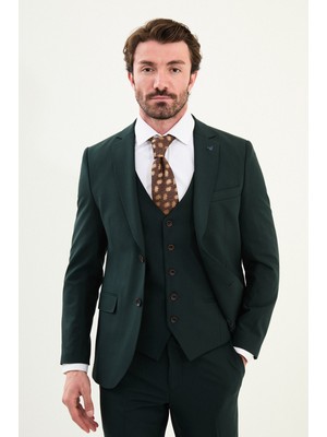 Düz Slim Fit Mono Yaka Erkek Takım Elbise