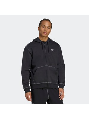 Adidas Originals JW0969 Essentials Trefoil Full-Zip Hoodie