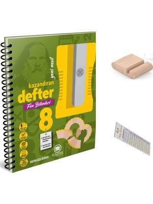 8.sınıf Fen Bilimleri  Kazandıran Defter +Telefon Tutucu+ Soru Çözüm Ayıracı