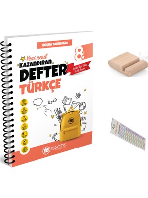 8.sınıf Türkçe Kazandıran Defter +Telefon Tutucu+ Soru Çözüm Ayıracı