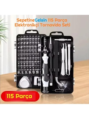 Sepetinegelsin 115 Parça Elektronikçi Tornavida Seti