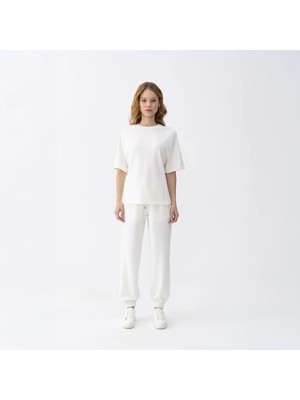 Ivy Kadın Modal Jogger Pantolon Ekru