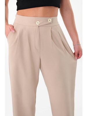 Kadın Taş Kore Model Palazzo Pantolon