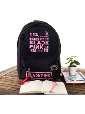 Şık Siyah Zincirli Sırt Çantası, Modern ve Hafif Tasarım