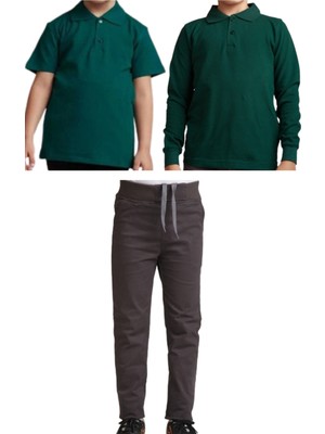 Unisex Çocuk Pantolon ve T-Shirt Takımı, Renkli ve Konforlu Giyim Seti