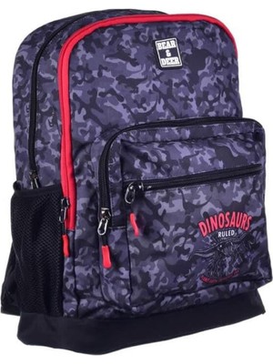 Pembe Dinosaurus Çift Gözlü Sırt Çantası, Renkli ve Şık Tasarım