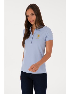 U.s. Polo Assn. Kadın Açık Mavi Tişört Basic 50300883-VR003