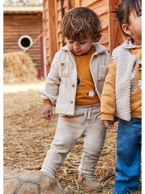 Mayoral Bej Erkek Bebek Kadife Pantolon 2510