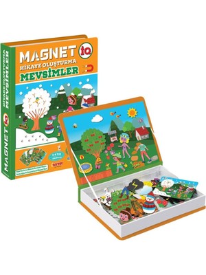 Renkli Magnet Hikaye Seti, Mevsimler Teması, 3 Yaş ve Üzeri Çocuklar Için