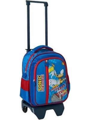 Mavi Sonic Çekçekli Okul Çantası 2052, Şık ve Kullanışlı Çocuk Çantası