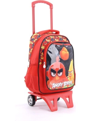 Kırmızı Angry Birds Lisanslı Okul Çantası, Şık ve Kullanışlı Çocuk Çantası