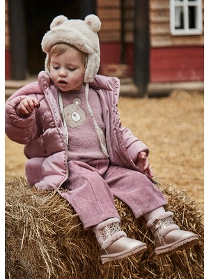 Mayoral Pembe Kız Bebek Kadife Pantolon 2590