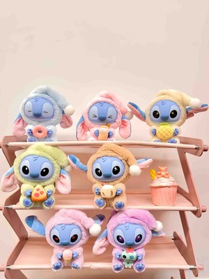 Wolawood Lilo Stitch Karakter Süpriz Peluş Box Oyuncak Trend Labubu Model Kutulu Sevimli Yumoş Peluş Ayıcık