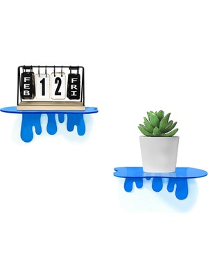 Splash Dekoratif 2'li Duvar Rafı (2 Adet)