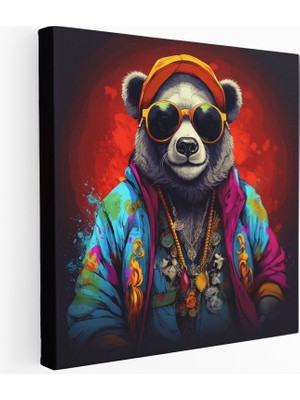 Popcas Panda Thug Life Kanvas Tablo