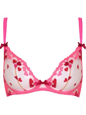 Cupid 1 Kırmızı/pembe Dantel Sütyen