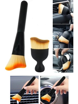 Fırça Seti Araç Oto Araba Klima Havalandırma Detaylı Temizlik Fırçası Premium Yumuşak Tüylü Fırça