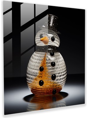 Popcas Kardan Adam Cam Duvar Sanatı - Modern Sanat Tasarımı - Cam Sanatı