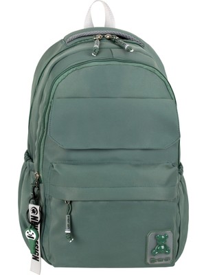 Su Itici Terletmez Kumaş Lise ve Ortaokul Unisex Sırt Çantası Günlük Çanta Özel Kumaş Cepli Desenli