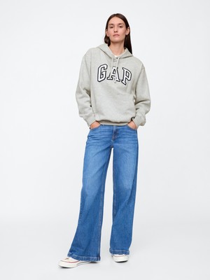 Gap Kadın Gri Gap Logo Fleece Sweatshirt