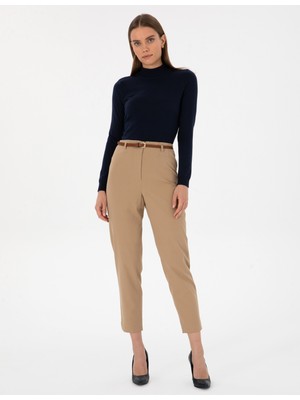 Pierre Cardin Kadın Bej Carrot Fit Kumaş Pantolon 50310114-VR011