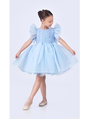 Maronia Kız Çocuk Prenses Model Abiye Elbise - M00746