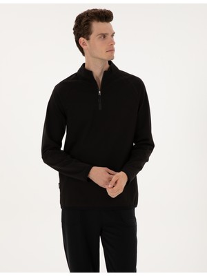 Pierre Cardin Erkek Siyah Regular Fit Sweatshirt 50313749-VR046