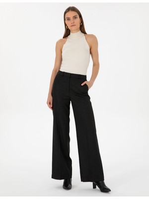 Pierre Cardin Kadın Siyah Palazzo Kumaş Pantolon 50312944-VR046