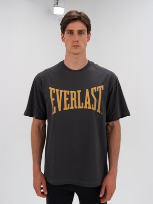 Ever Classics Comfort Logo Gri Erkek Tişört