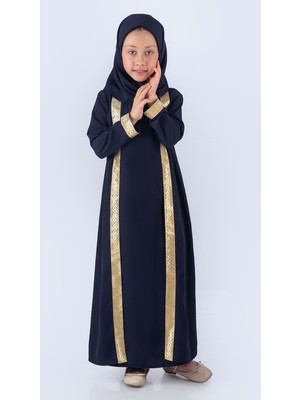 Medine Ipek Kumaş Eşarplı Tesettür Namaz Elbise M00742