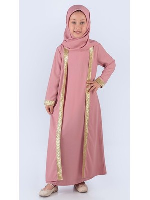 Medine Ipek Kumaş Eşarplı Tesettür Namaz Elbise M00742