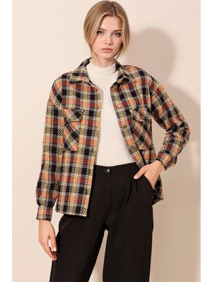 Hiccup Kadın BDART Regular Fit Oduncu Gömlek Nane Yeşili