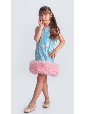 Mnk Baby & Kids Pul Payet Ifestos Tütü Çocuk Özel Gün Abiye M00743
