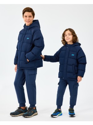 Skechers B Puffer Jacket Büyük Erkek Çocuk Lacivert Mont SK2520054-3601