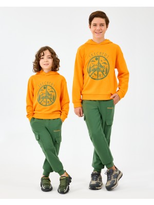 Skechers B Lw Fleece Sweatshirt Büyük Erkek Çocuk Turuncu Sweatshirt Sk2520089-0341