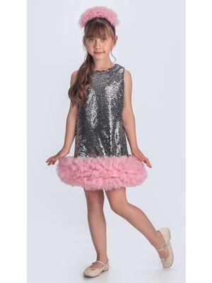 Pul Payet Ifestos Taçlı Tütü Çocuk Özel Gün Abiye M00743