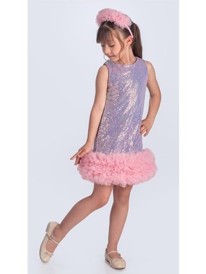 Pul Payet Ifestos Taçlı Tütü Çocuk Özel Gün Abiye M00743