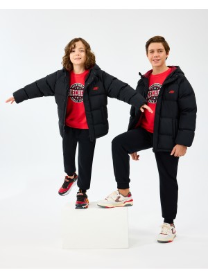 Skechers B Puffer Jacket Büyük Erkek Çocuk Siyah Mont SK2520054-1602