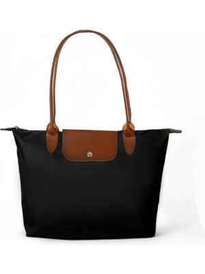 Kadın Siyah Orta Boy Askılı El ve Omuz Çantası