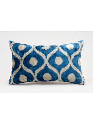 Ipek Kadife Ikat Dekoratif Kırlent Kılıfı