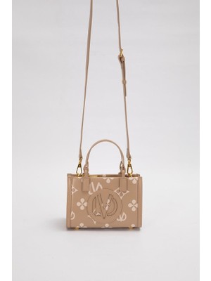 930309 Desenli Hem El Hem Kol Çapraz Premium Çanta #08-25#