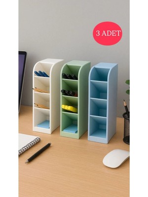 Vorg 3 Adet Kalemlik Masa Üstü Düzenleyici Organizer - Kalem Fırça Çekmece Içi Organizer