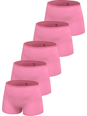 Öts Premium 5’li Kız Çocuk Boxer - Hediye Kutulu, Pamuklu Kumaş, Ultra Yumuşak, Esnek Kalıp, Etiketsiz Tasarım, Kaliteli Ince Bel Lastik Tayt